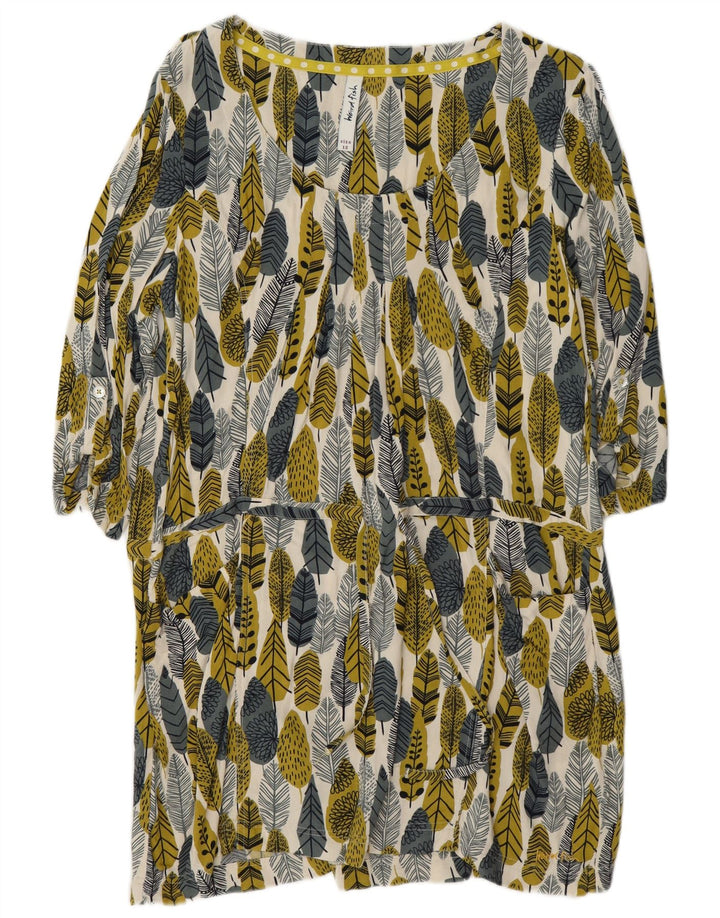 Weird Fish Robe droite à motif abstrait pour femme UK 12 Medium Multicolore