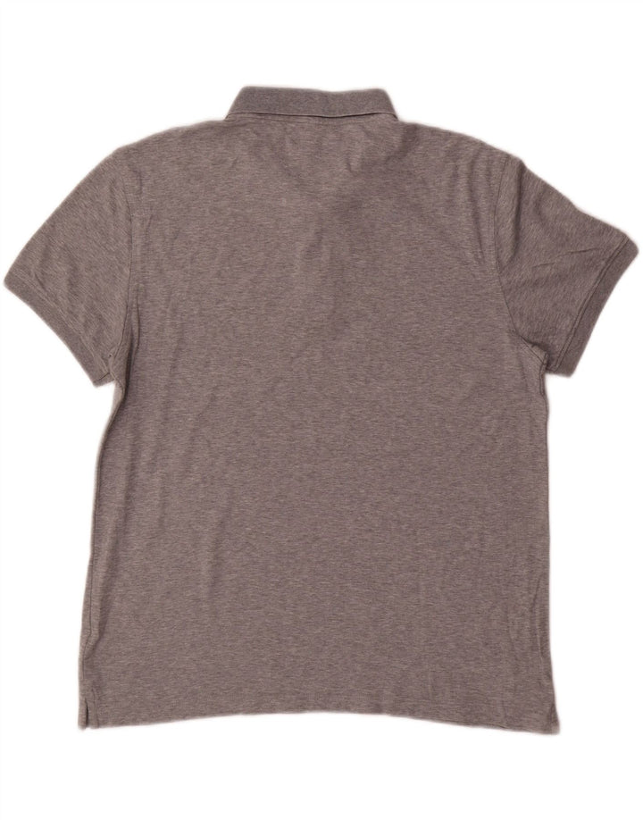 CALVIN KLEIN Polo Homme Gris Moyen Moucheté Coton