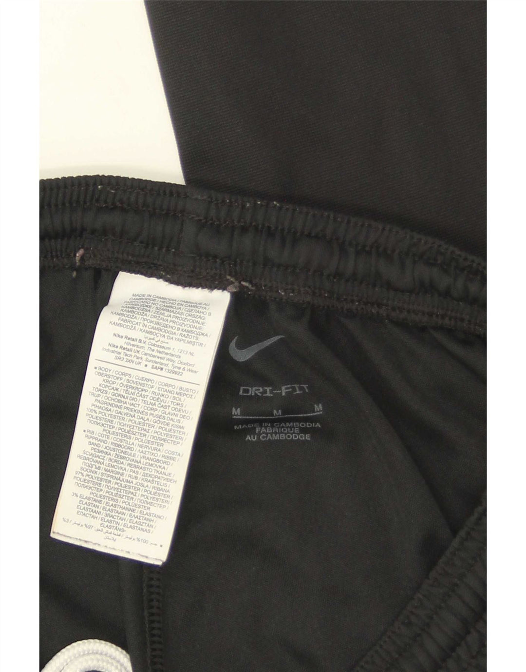 Nike Pantalon de survêtement Dri Fit Homme Noir Moyen Polyester
