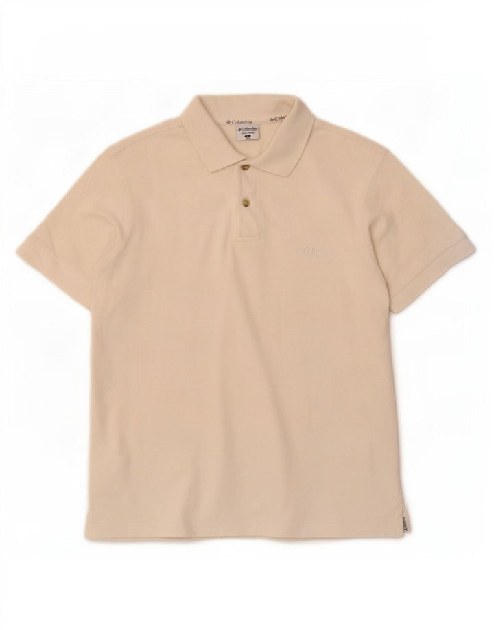 Columbia Polo Homme Petit Blanc Cassé Coton