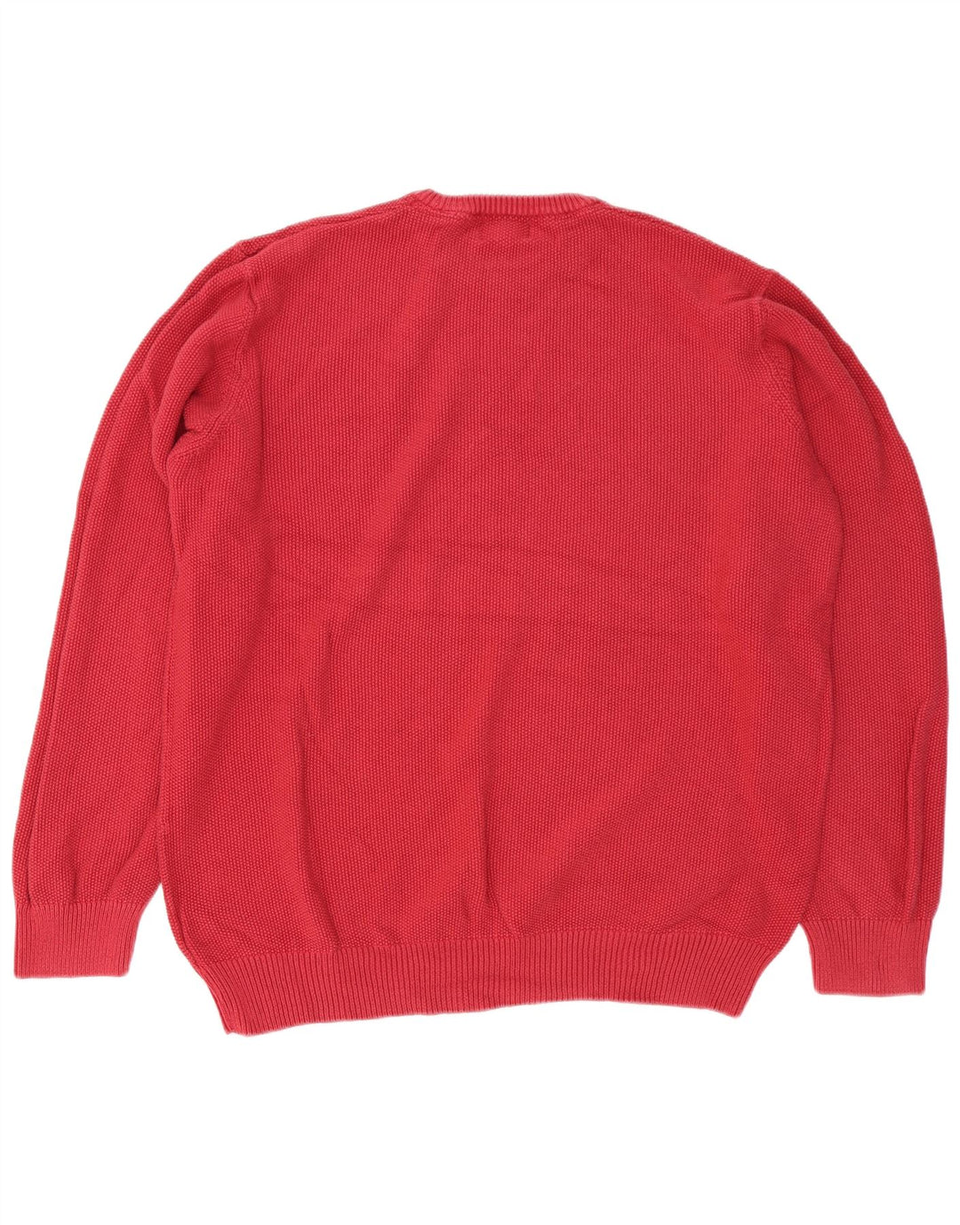 Marks & Spencer Pull à col rond coupe régulière pour homme en coton rouge 2XL