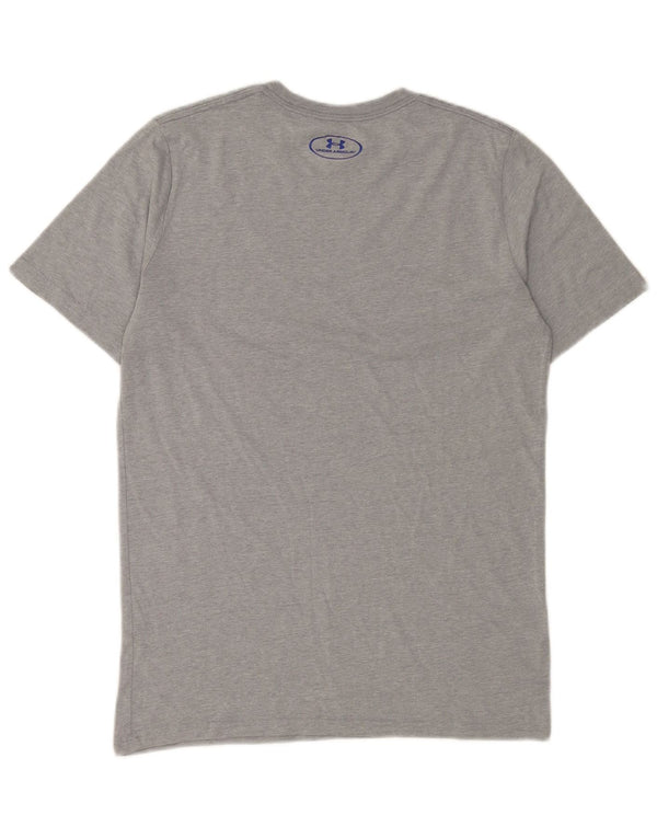 Under Armour T-Shirt Heat Gear Graphic Homme Petit Gris Moucheté Coton