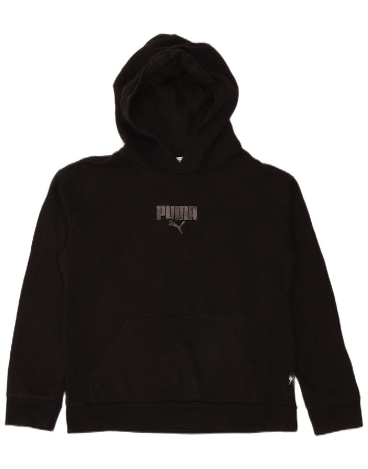 PUMA Sweat à capuche pour garçon 13-14 ans Grand Noir
