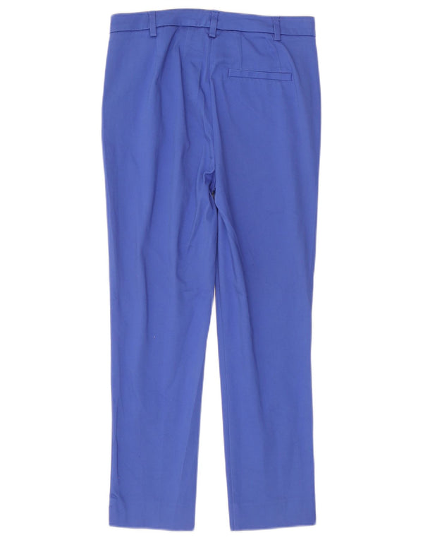 Marks & Spencer Pantalon de costume droit pour femme UK 8 Small W28 L26 Bleu