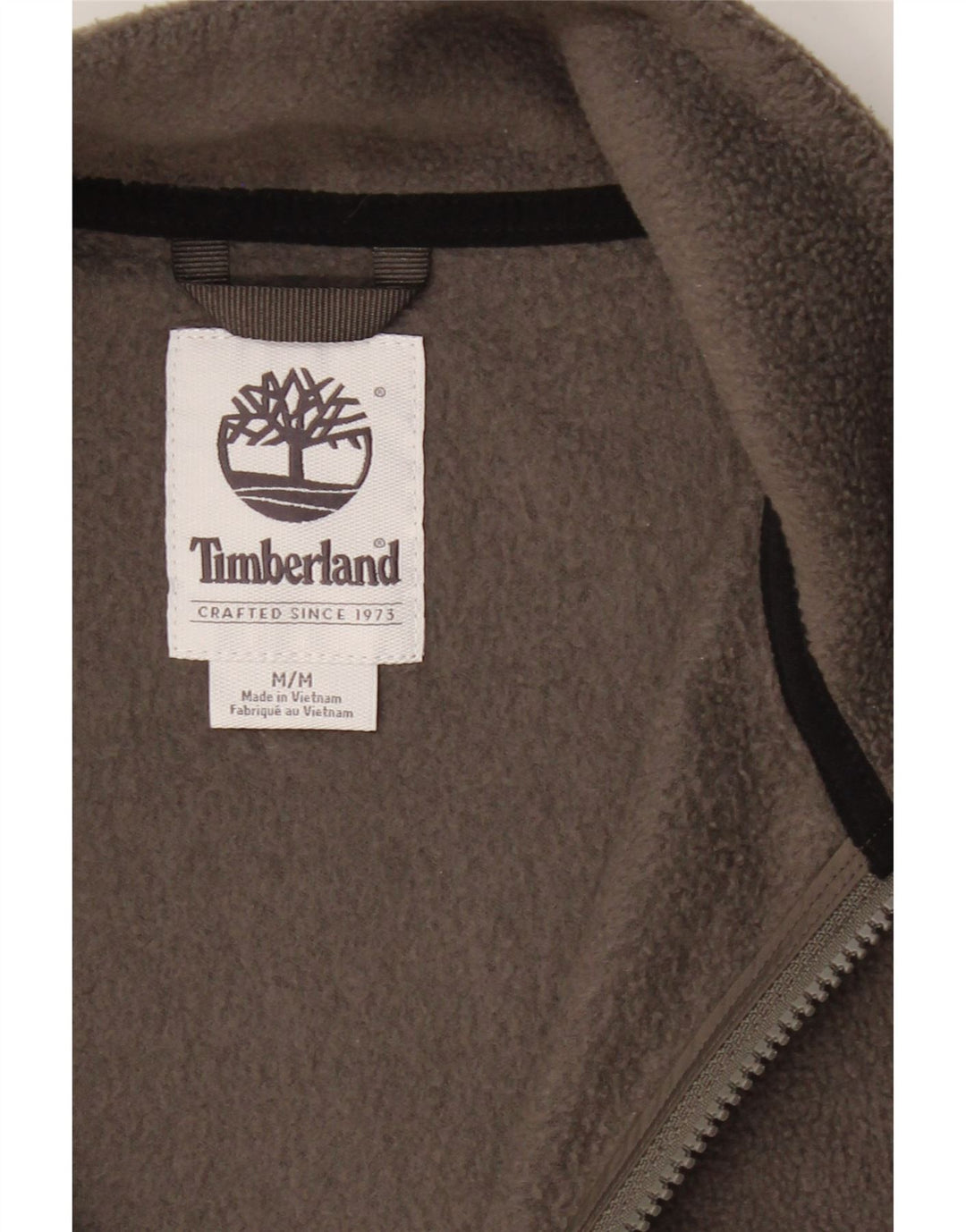 TIMBERLAND Womens Fleece Jacket UK 14 Medium Grey Polyester Vintage Timberland and Second-Hand Timberland from Messina Hembry 