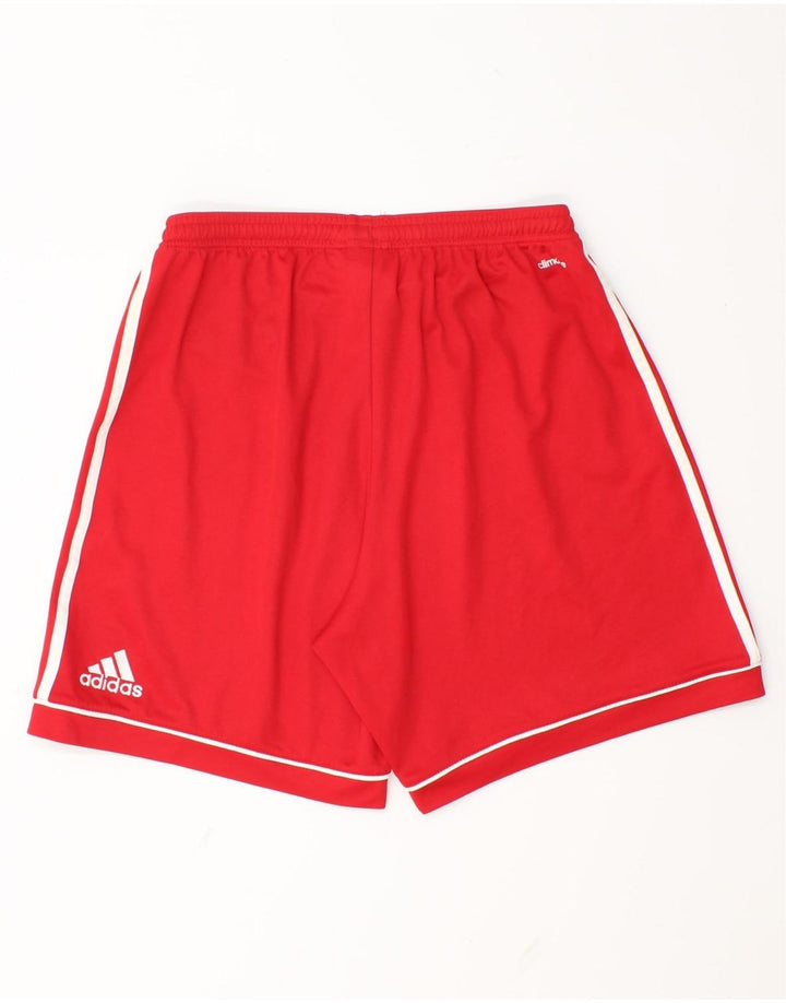 Adidas Short de Sport Climalite Homme Rouge Moyen Polyester