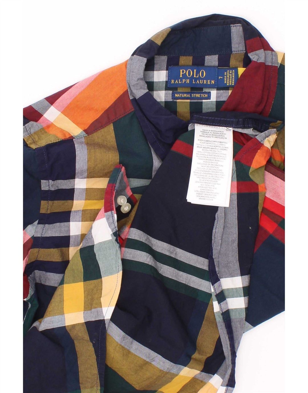 Polo Ralph Lauren Chemise Garçon 6-7 ans Coton à Carreaux Multicolore