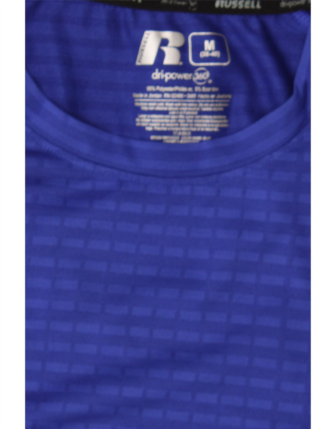RUSSELL ATHLETIC Mens T-Shirt Top UK 38/40 Medium Blue Polyester Vintage Russell Athletic and Second-Hand Russell Athletic from Messina Hembry 
