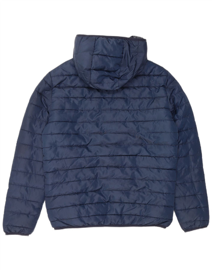 JACK & JONES Veste matelassée à capuche pour homme UK 38 Bleu marine moyen Polyester