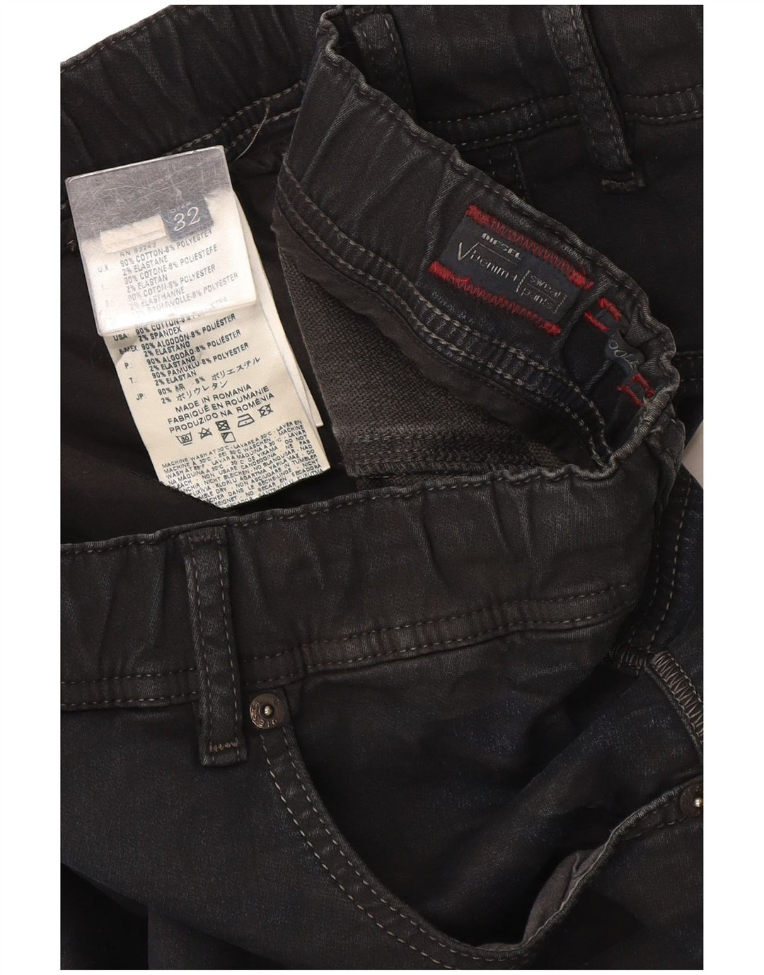 Jean Jegging Femme Diesel W32 L31 Bleu Marine Coton