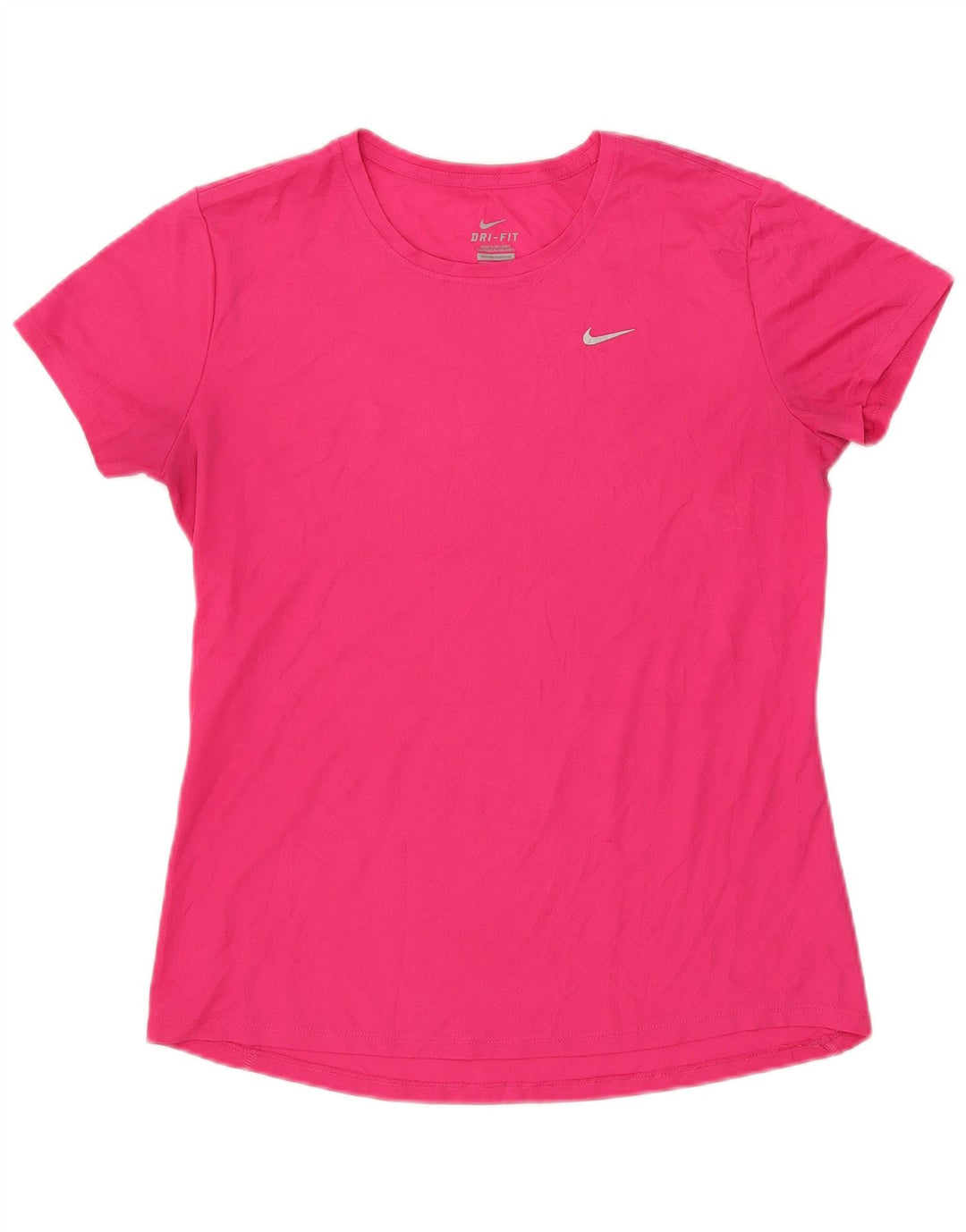 NIKE T-shirt Dri Fit pour femme UK 14 Large Rose