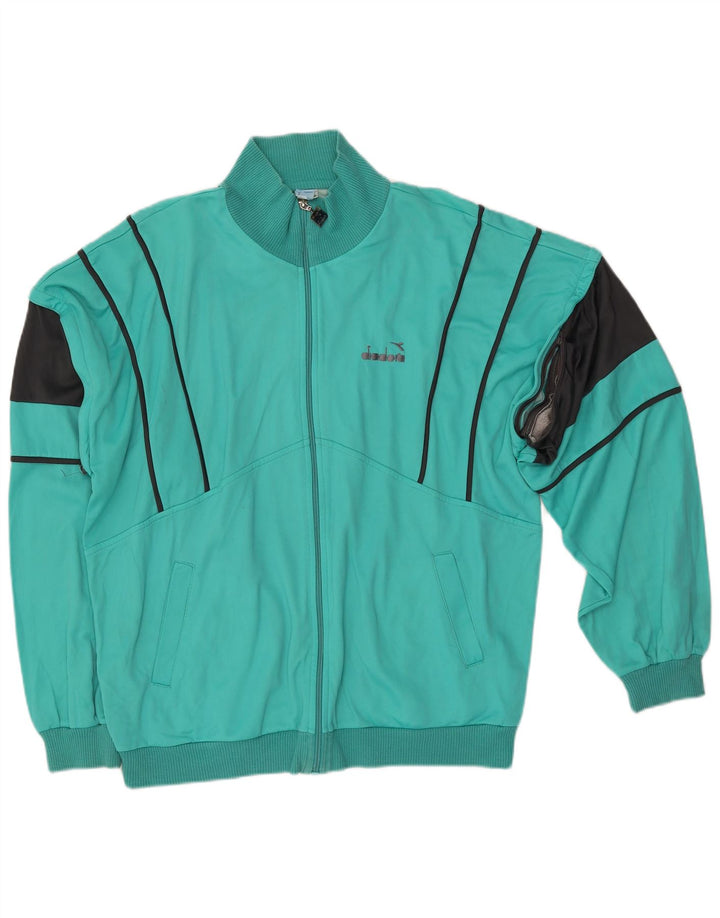 DIADORA Veste de Survêtement Homme IT 54 XL Turquoise Colourblock