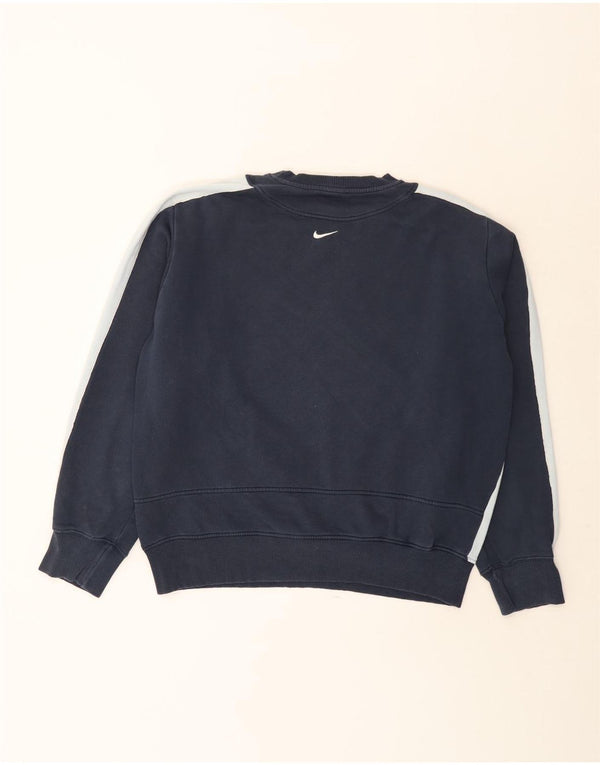 Nike Sweat-shirt graphique pour homme UK 42/44 Large Bleu marine Colourblock