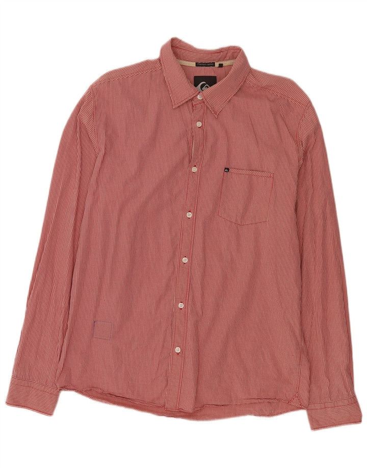 Quiksilver Chemise Homme XL Rouge Vichy Coton