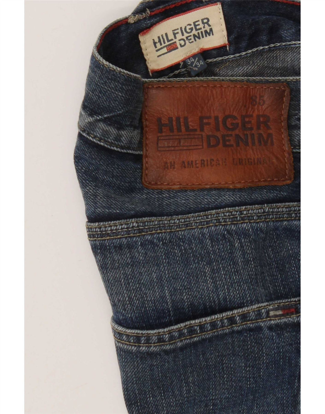 Tommy Hilfiger Jean droit homme W34 L34 bleu