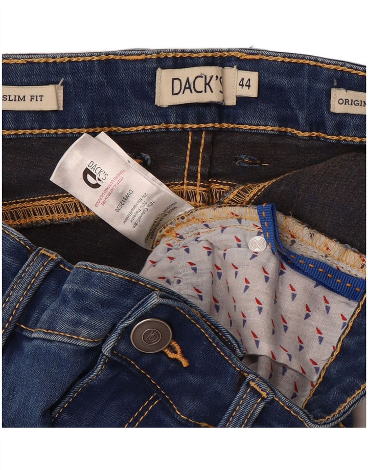 Dack's Jean Slim Femme IT 44 Medium W28 L28 Bleu Coton