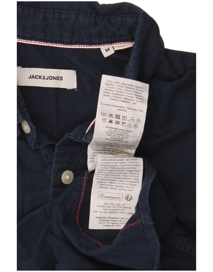 Jack & Jones Chemise Homme Bleu Marine Moyen Coton