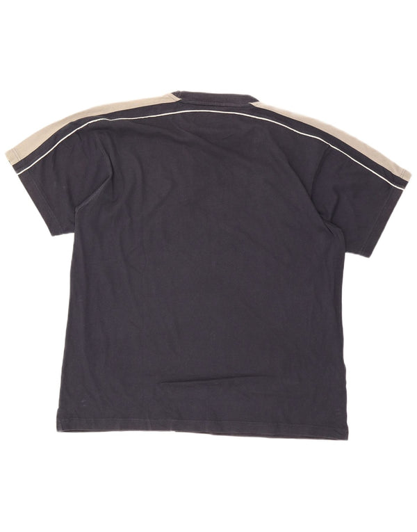 Champion T-Shirt Homme Top 2XL Bleu Marine Colourblock