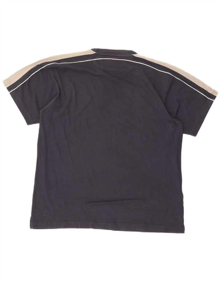 Champion T-Shirt Homme Top 2XL Bleu Marine Colourblock