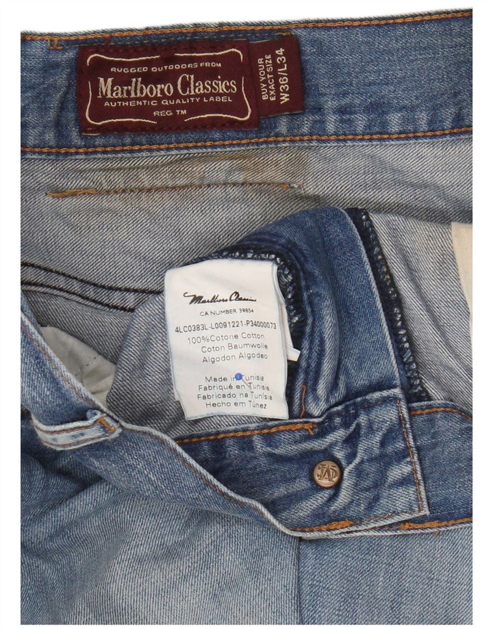 Marlboro Classics Jean droit homme W36 L34 bleu coton