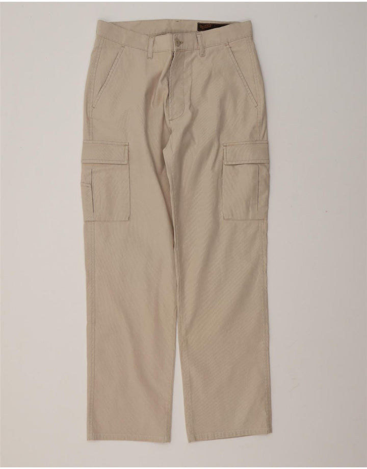 Gas Pantalon Cargo Droit Homme W34 L32 Coton Beige