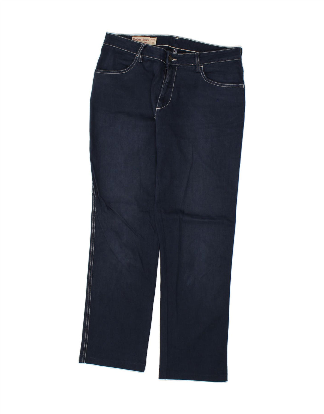 MARLBORO CLASSICS Womens Straight Jeans W31 L28 Navy Blue Cotton Vintage Marlboro Classics and Second-Hand Marlboro Classics from Messina Hembry 