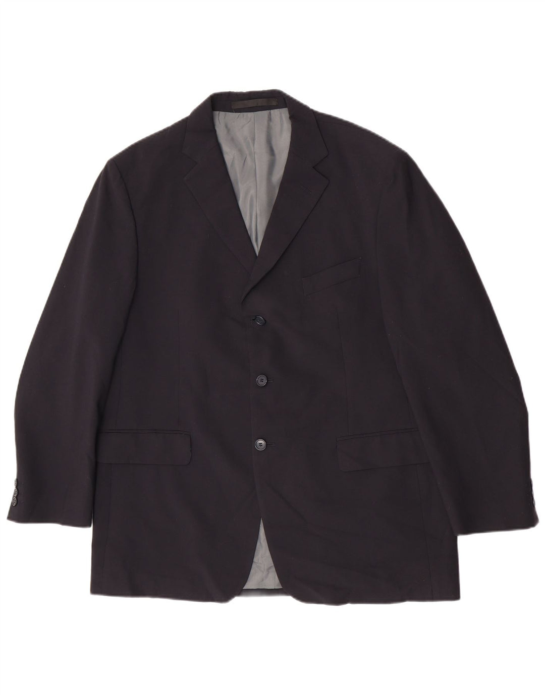 Marks & Spencer Veste blazer à 3 boutons pour homme UK 44 2XL Bleu marine Polyester