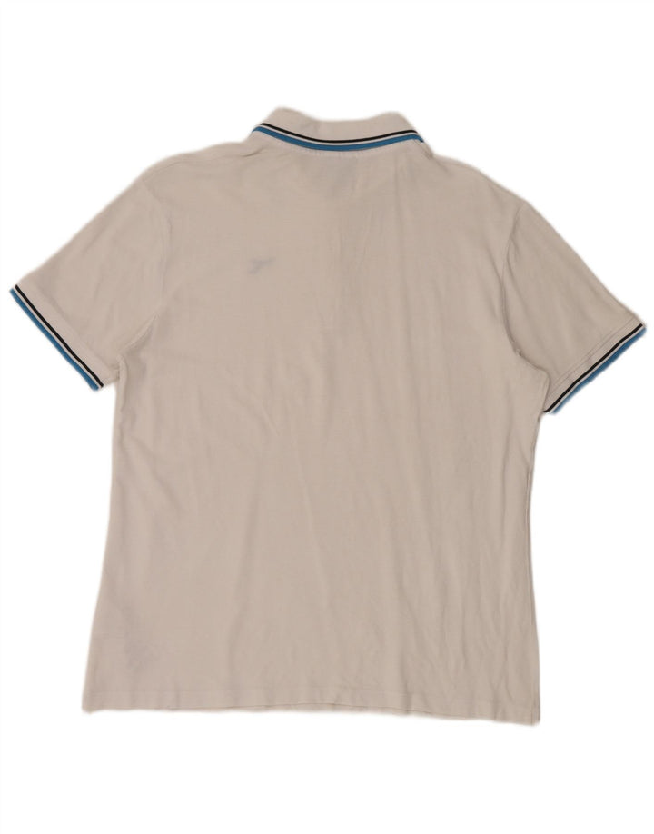 Diadora Polo Homme Grand Blanc Coton