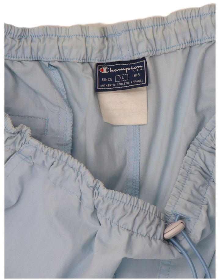 Champion Pantalon de Survêtement Capri Femme UK 18 XL Bleu