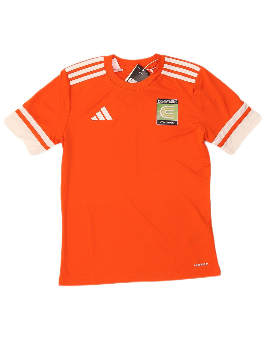 ADIDAS Garçons Aeroready Graphic T-Shirt Top 11-12 ans Orange Colorblock