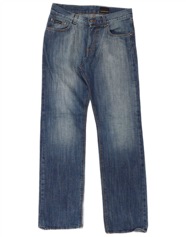 Calvin Klein Jean droit homme W30 L31 bleu coton