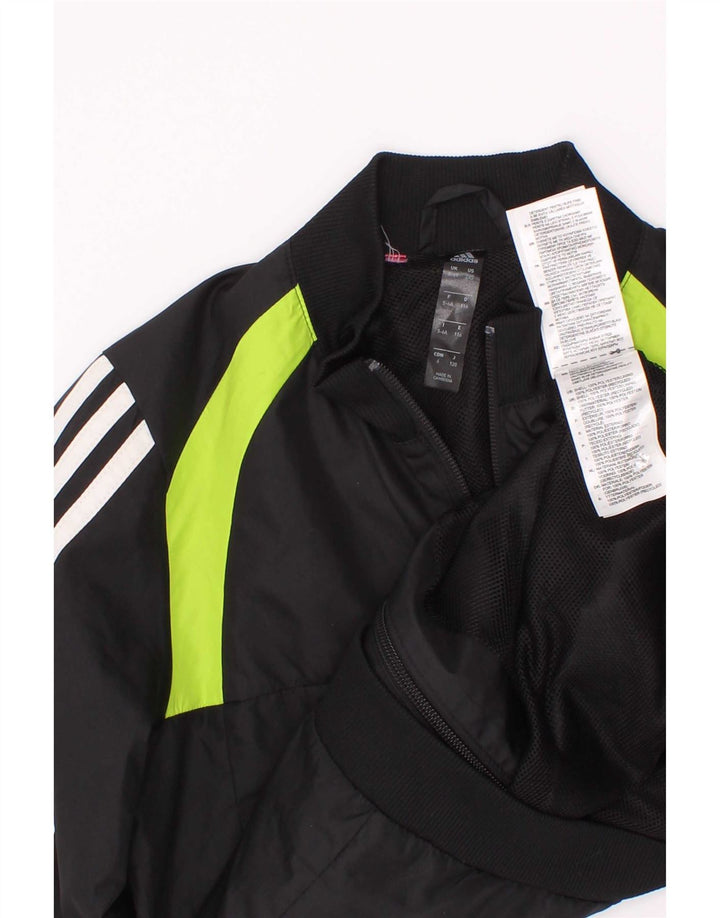 Adidas Veste de survêtement pour garçon 5-6 ans Noir Colourblock Polyester