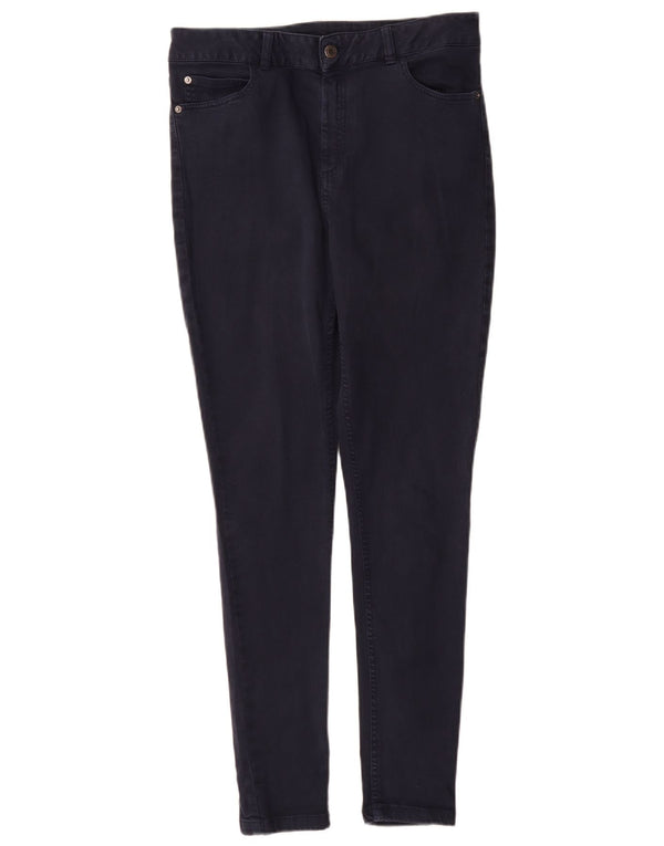 Marks & Spencer Pantalon décontracté pour femme UK 12 Medium W30 L30 Bleu marine
