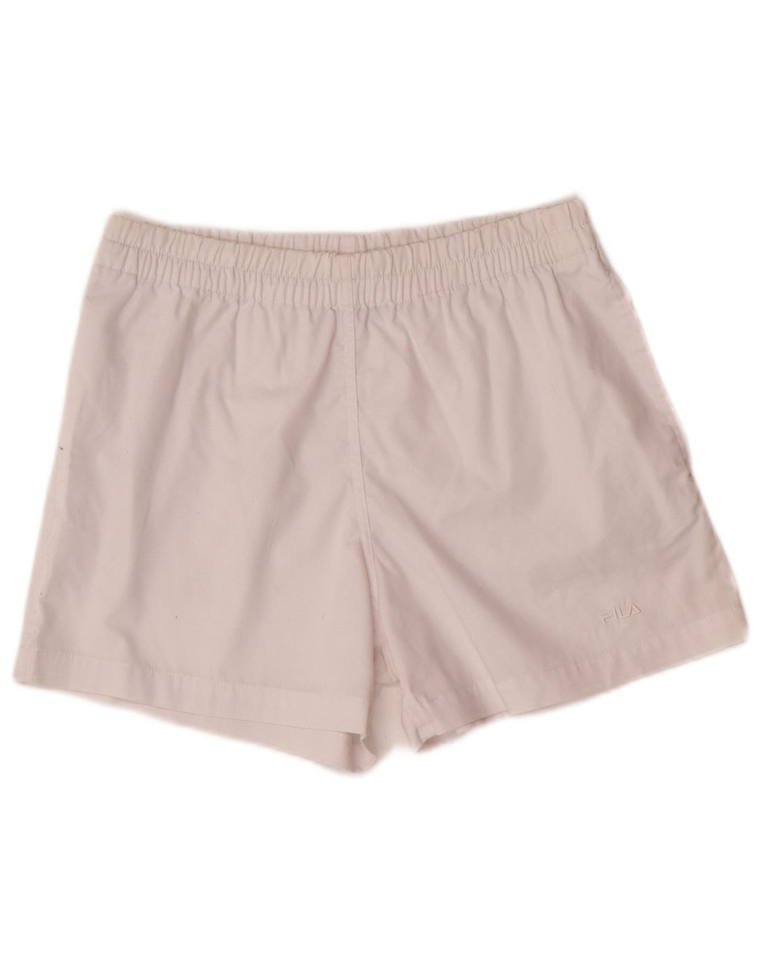 FILA Short de sport homme IT 46 petit blanc polyester