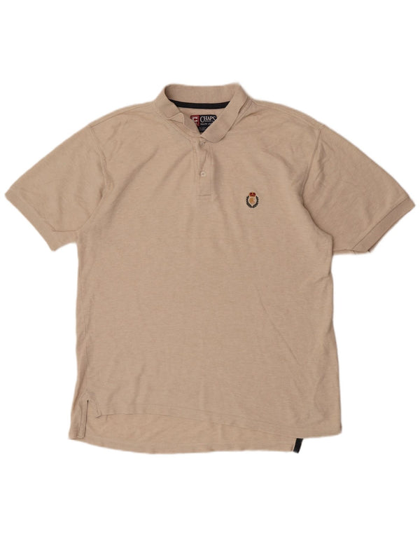 CHAPS RALPH LAUREN Polo Homme Coton Chiné Beige Moyen
