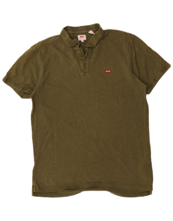 Levi's Polo Homme Large Kaki Coton