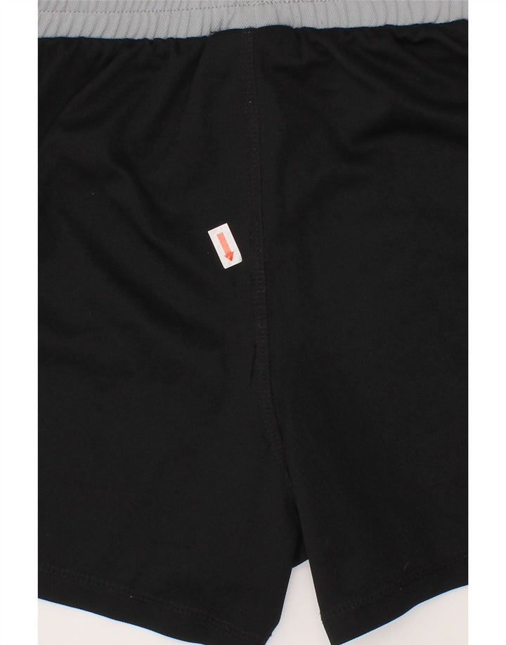 HUMMEL Boys Graphic Sport Shorts 13-14 Years Black Colourblock Polyester Vintage Hummel and Second-Hand Hummel from Messina Hembry 