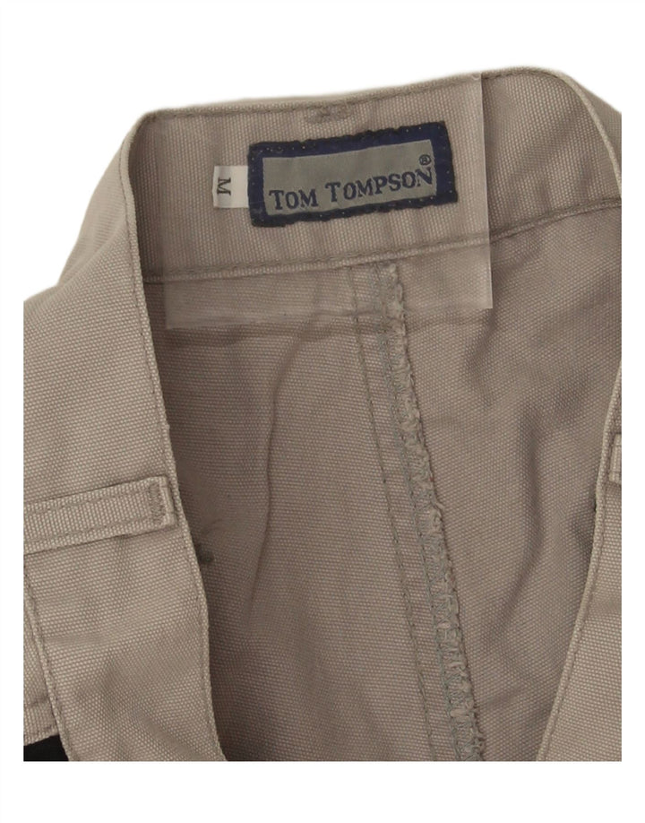 Tom Tompson Short Cargo Homme Moyen W30 Gris Coton