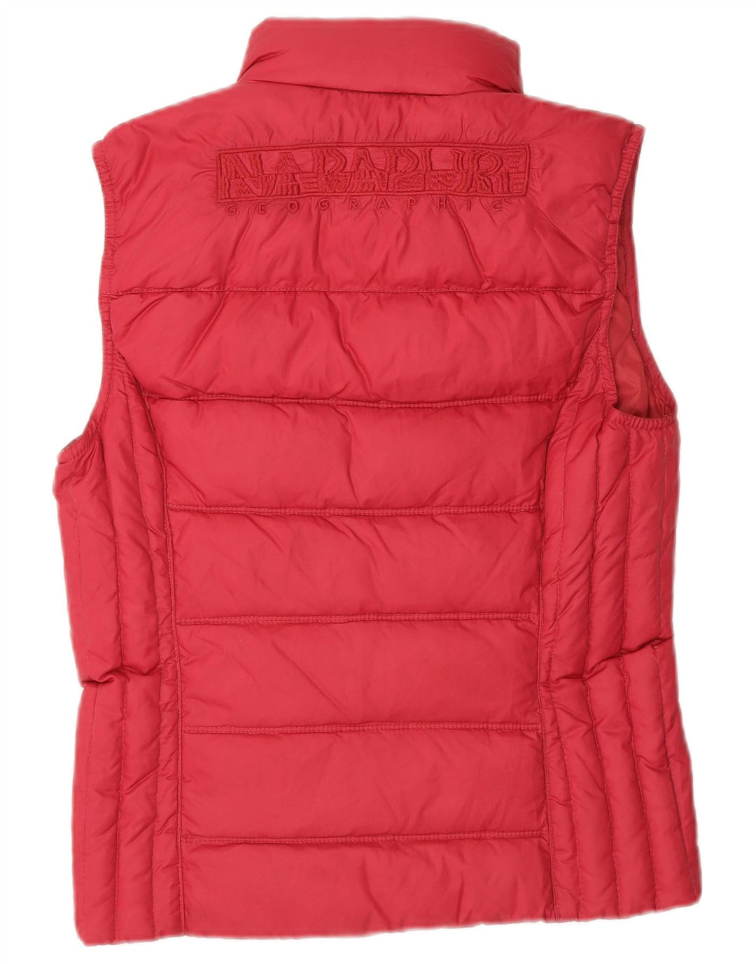 NAPAPIJRI Gilet rembourré graphique pour femme UK 12 Rouge moyen Polyamide