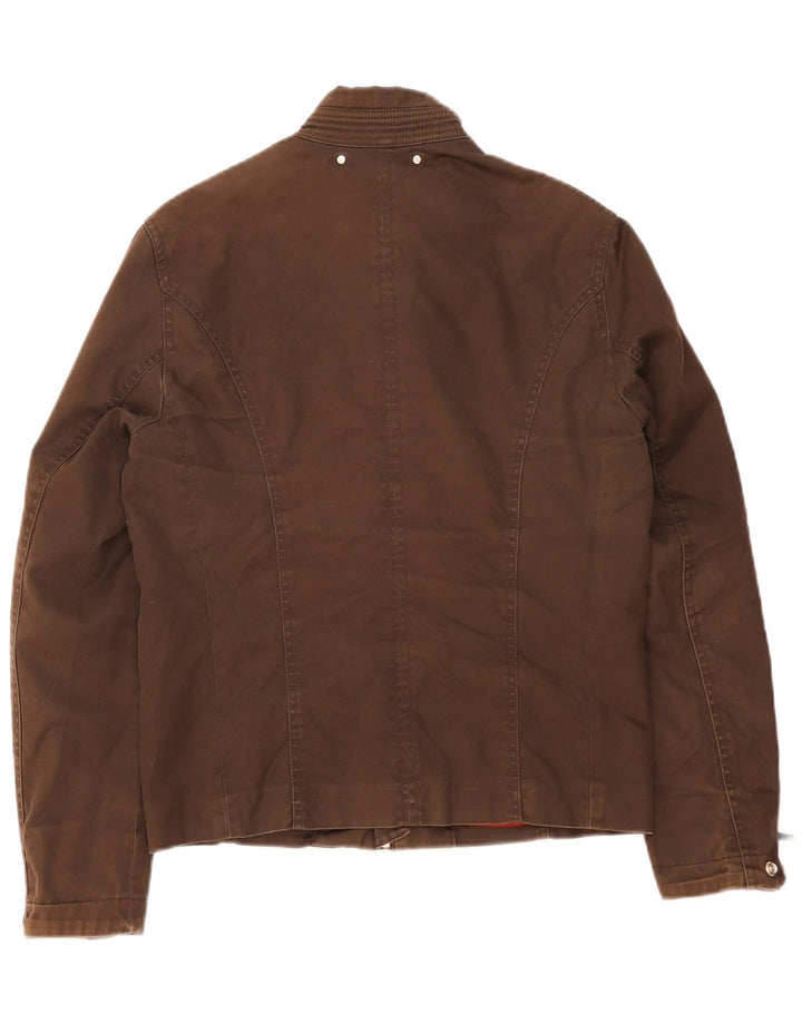 Zara Veste Bomber Homme UK 36 Petit Coton Marron