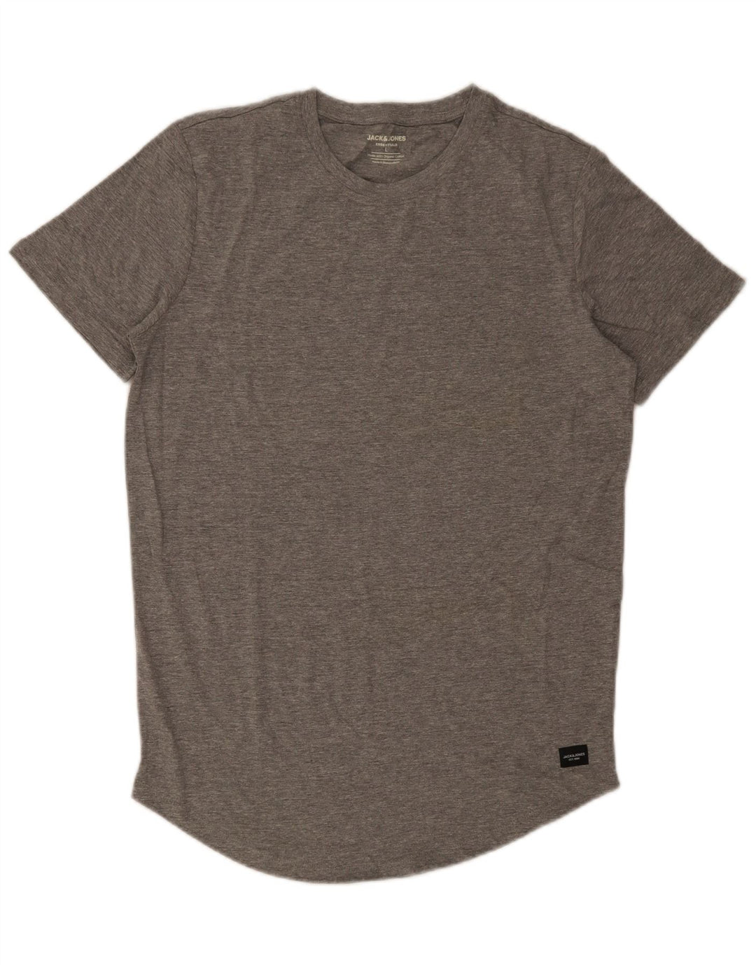 Jack & Jones T-Shirt Homme Haut Large Gris Coton