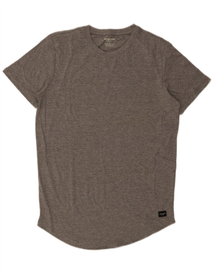 Jack & Jones T-Shirt Homme Haut Large Gris Coton