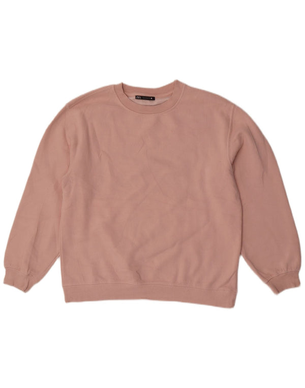Zara Sweat-shirt pour femme UK 16 Large Rose