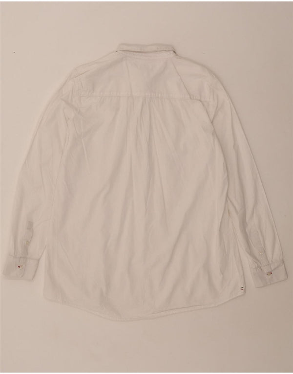 Tommy Hilfiger Chemise pull pour femme UK 16 Large Blanc