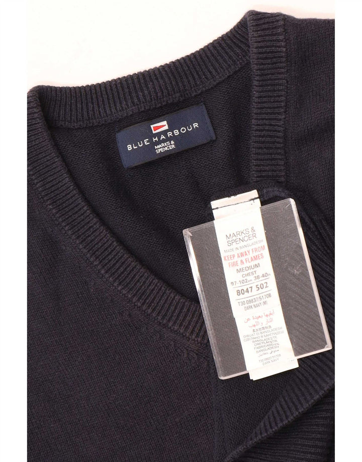 Marks & Spencer Débardeur Blue Harbor Vest Homme Bleu Marine Moyen Coton