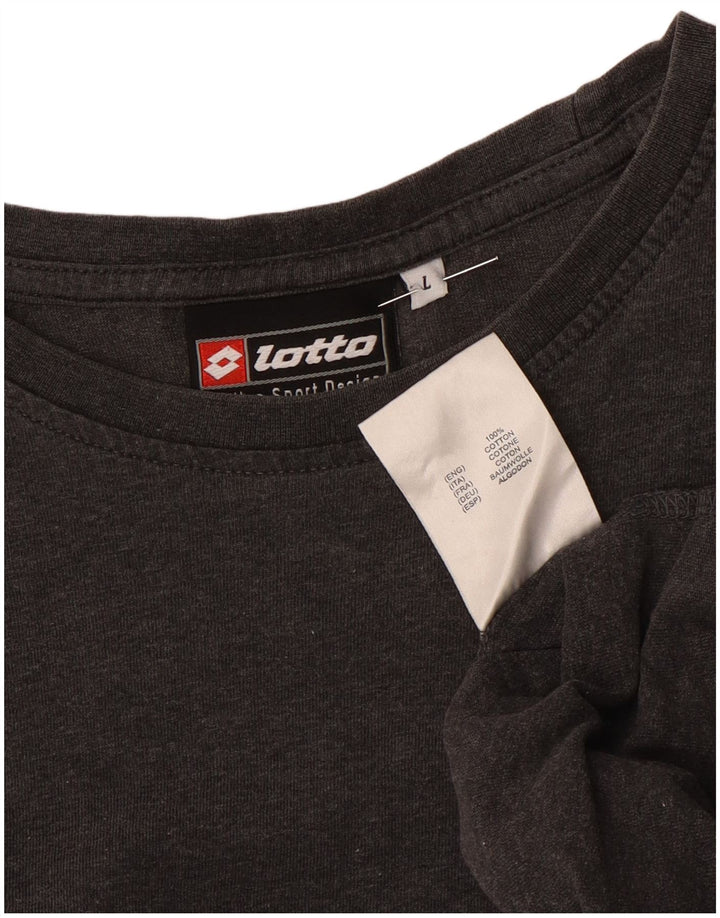 LOTTO Haut à manches longues pour femme UK 44 Large Gris Coton