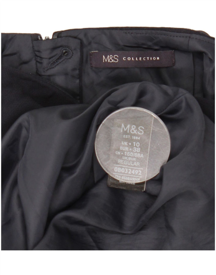 Marks & Spencer Mini jupe femme UK 10 Small W29 bleu marine polyester
