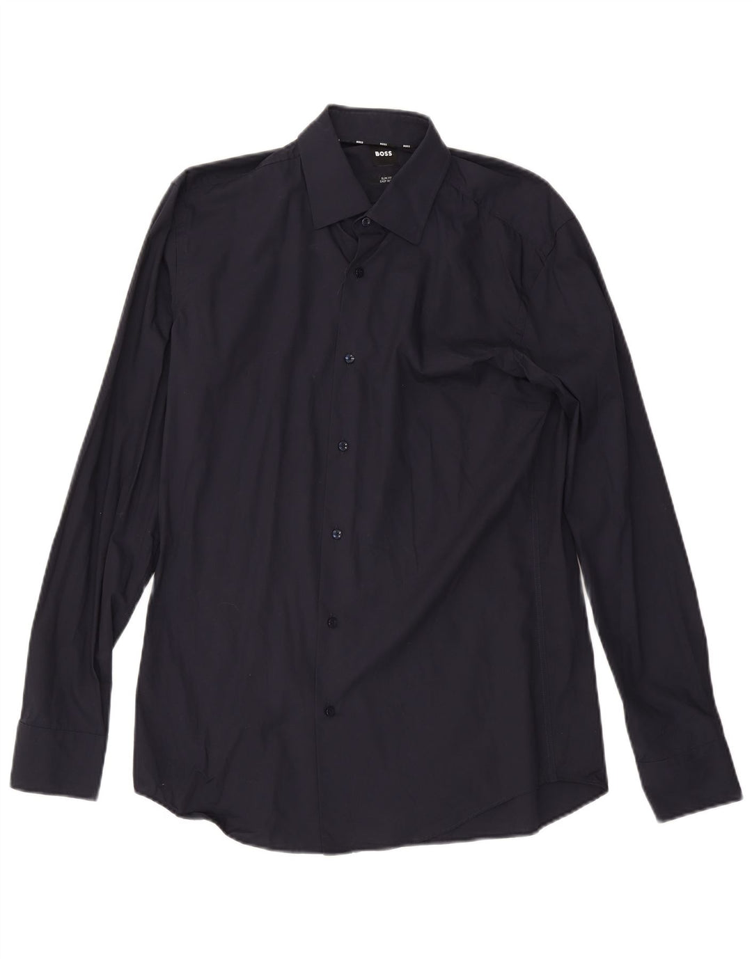 Hugo Boss Chemise slim fit pour homme Taille 39 15 1/2 Bleu marine moyen