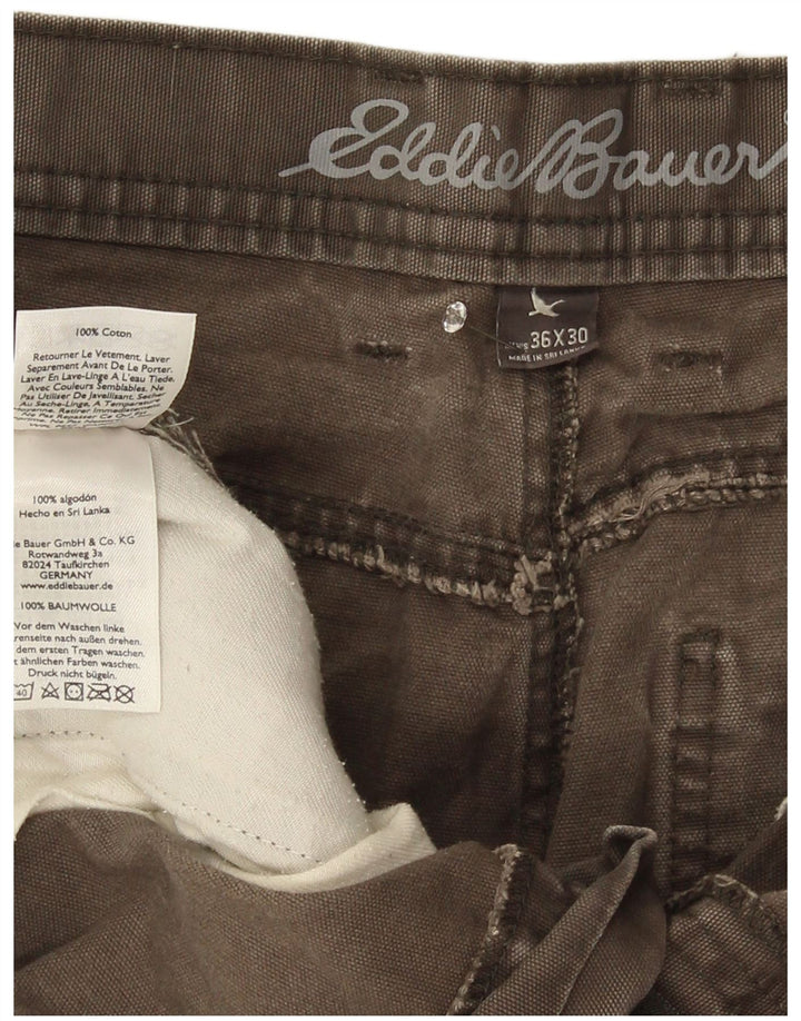 Eddie Bauer Pantalon cargo droit pour homme W36 L30 Gris Coton