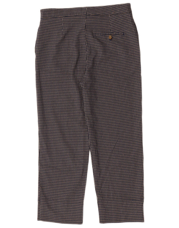 Marks & Spencer Pantalon chino taille haute pour femme UK 12 Medium W30 L25 Bleu marine